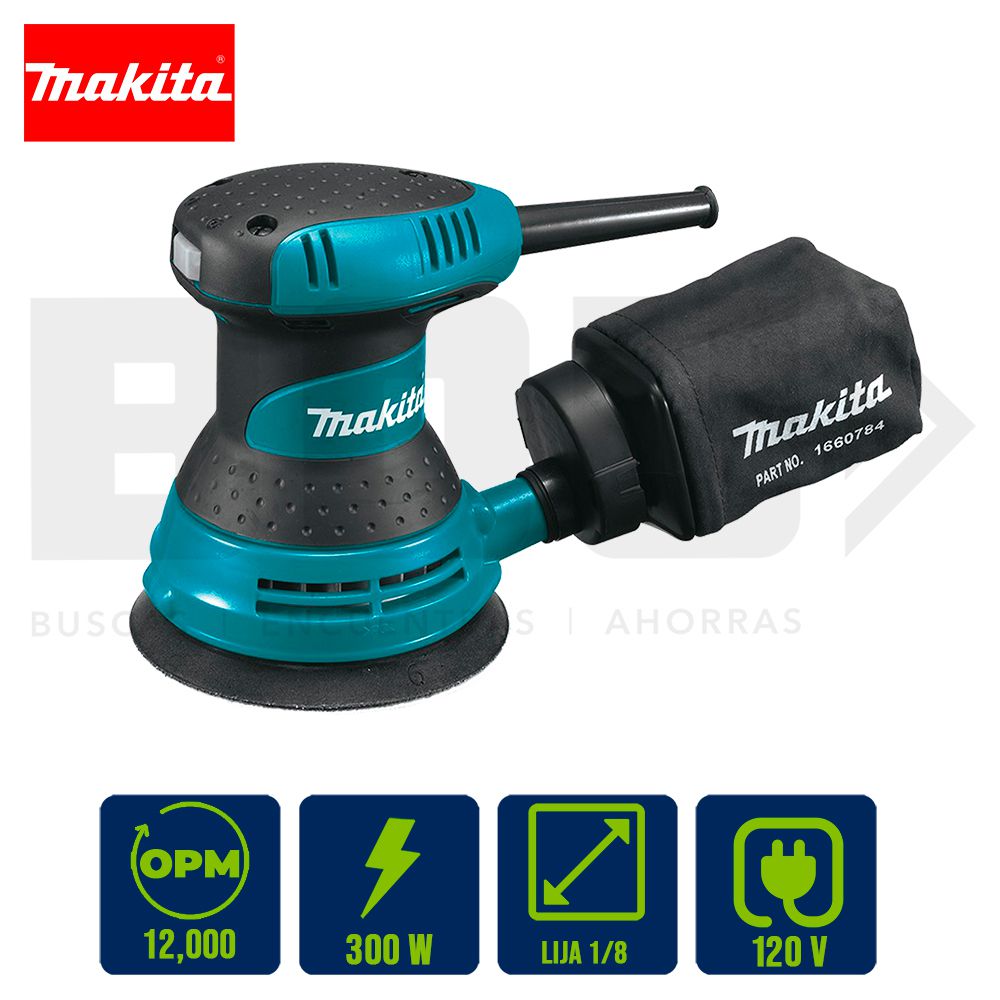 LIJADORA ORBITAL MAKITA 5 PULG 300W BO5030