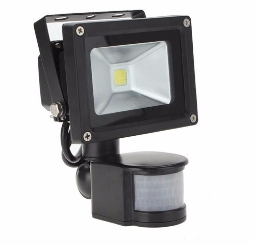 LAMPARA LED TIPO REFLECTOR C/SENSOR MOV. 10W A105-FLS-10W