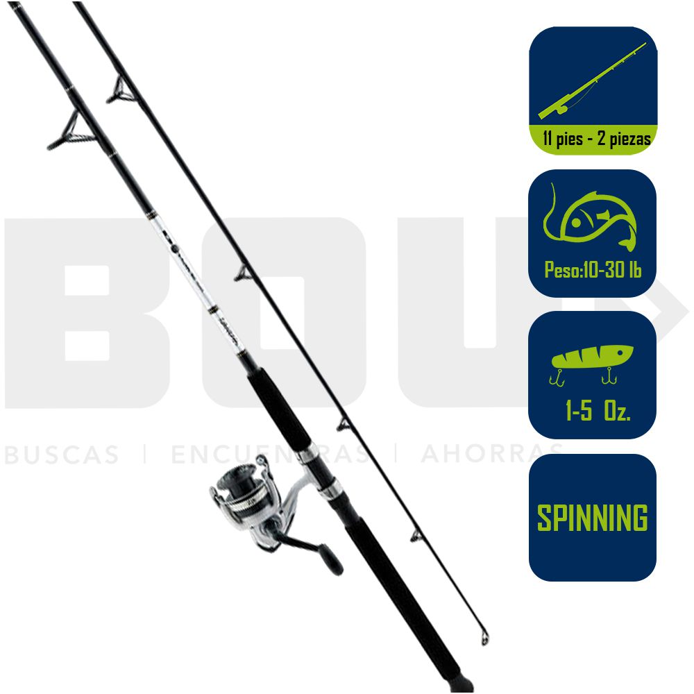 CAÑA PESCA CON CARRETE  SPINNING DAIWA SW DWB50-B/F1102M