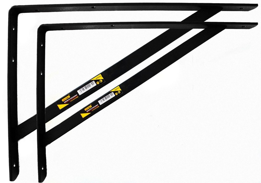 SOPORTE C/REFUERZO NEGRO 25X40X30CMS SOE250 (PAR)