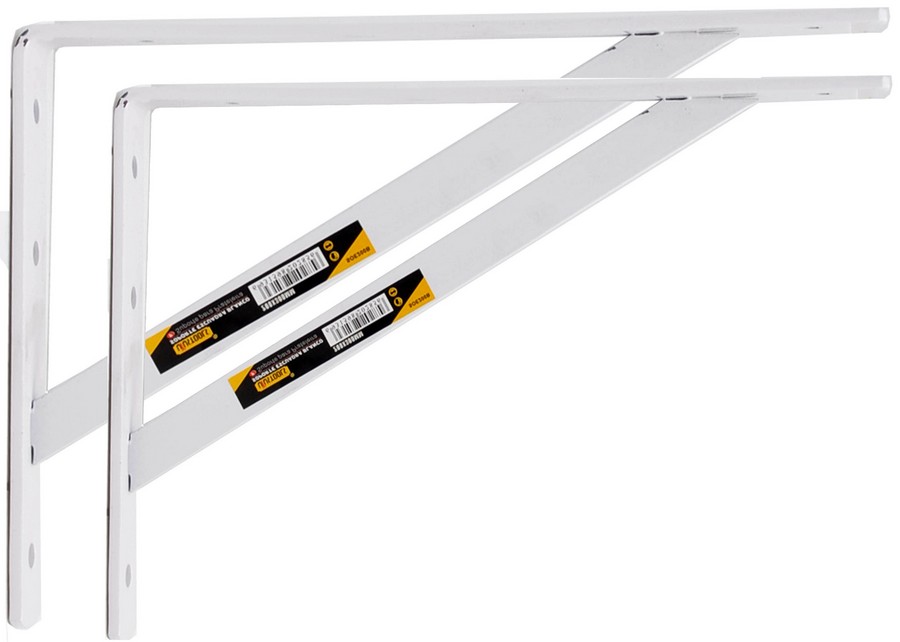 SOPORTE PESADO 8 PULG X 12 PULG BLANCO SOE200B (PAR)