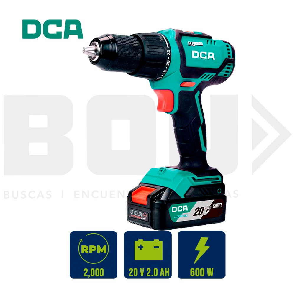 TALADRO ROTATIVO INAL. DCA 1/2PULG 600W 60NM 20V (2AHX2) ADJZ04-13(TYPE AM)