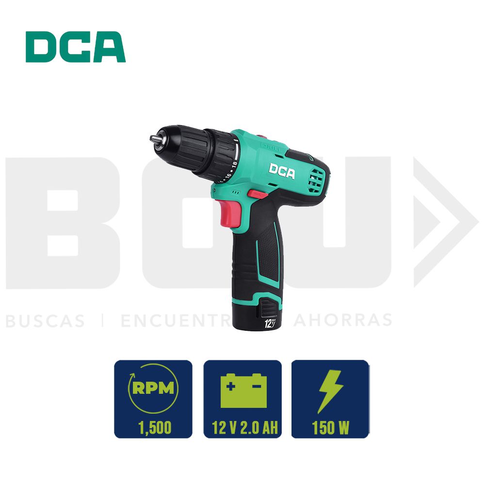 TALADRO PERCUTOR INAL. DCA 3/8PULG 150W 35NM 12V (2AHX2) ADJZ1202i(TYPE E)