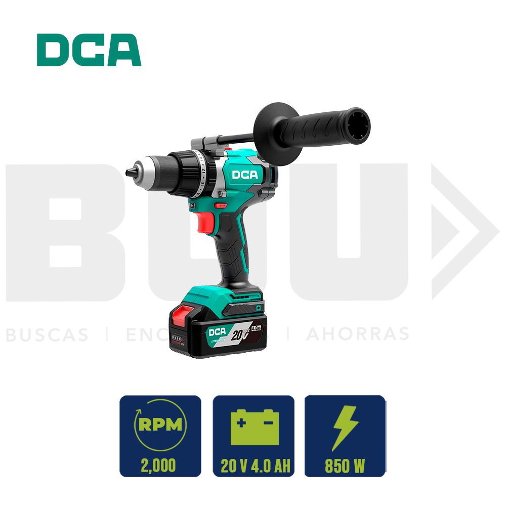 TALADRO PERCUTOR INAL. DCA 1/2PULG 850W 120NM 20V (4AHX2) ADJZ03-13(TYPE EM)