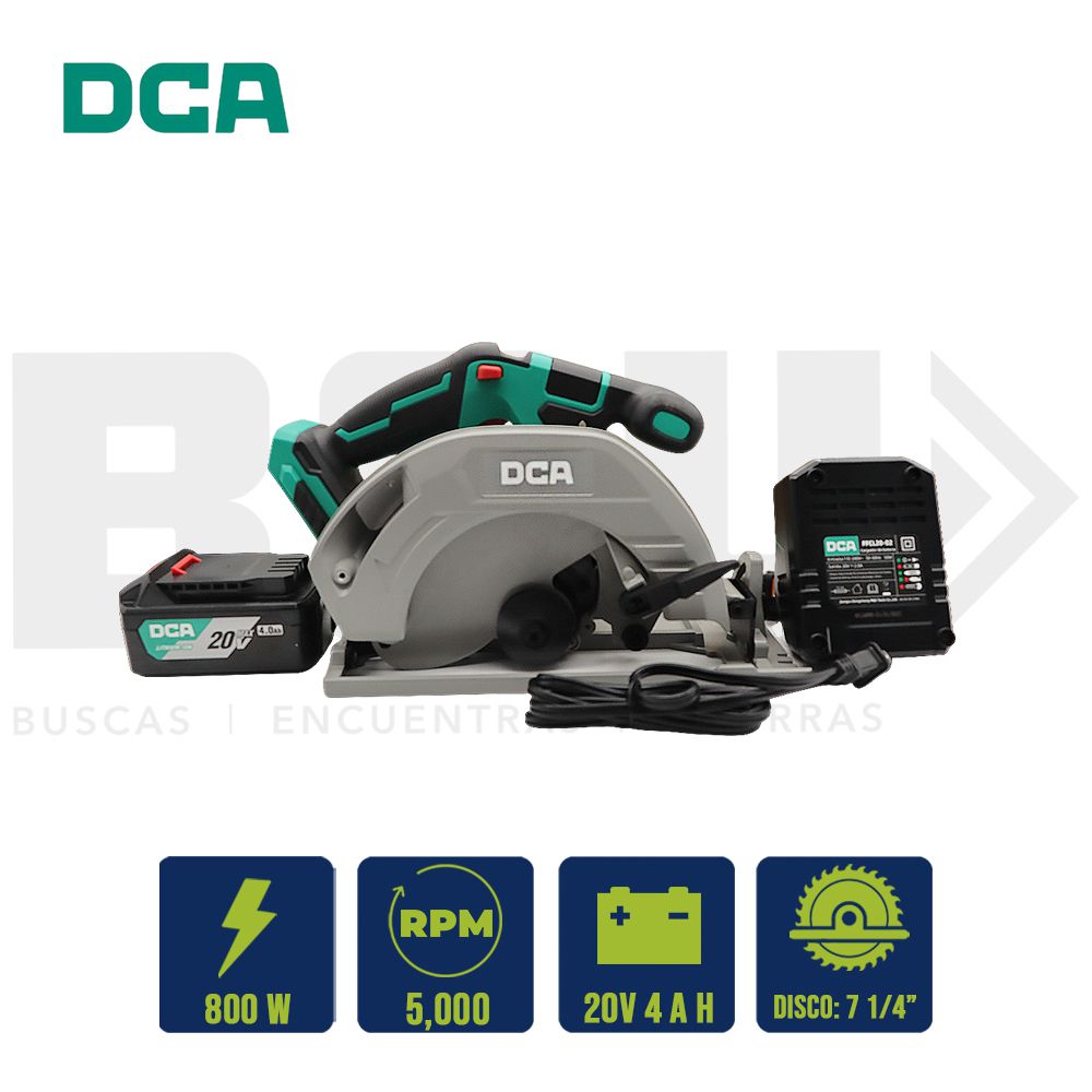 SIERRA CIRCULAR INAL. DCA 7 1/4PULG 850W 20V (4AHX1) ADMY02-185(TYPE DM)