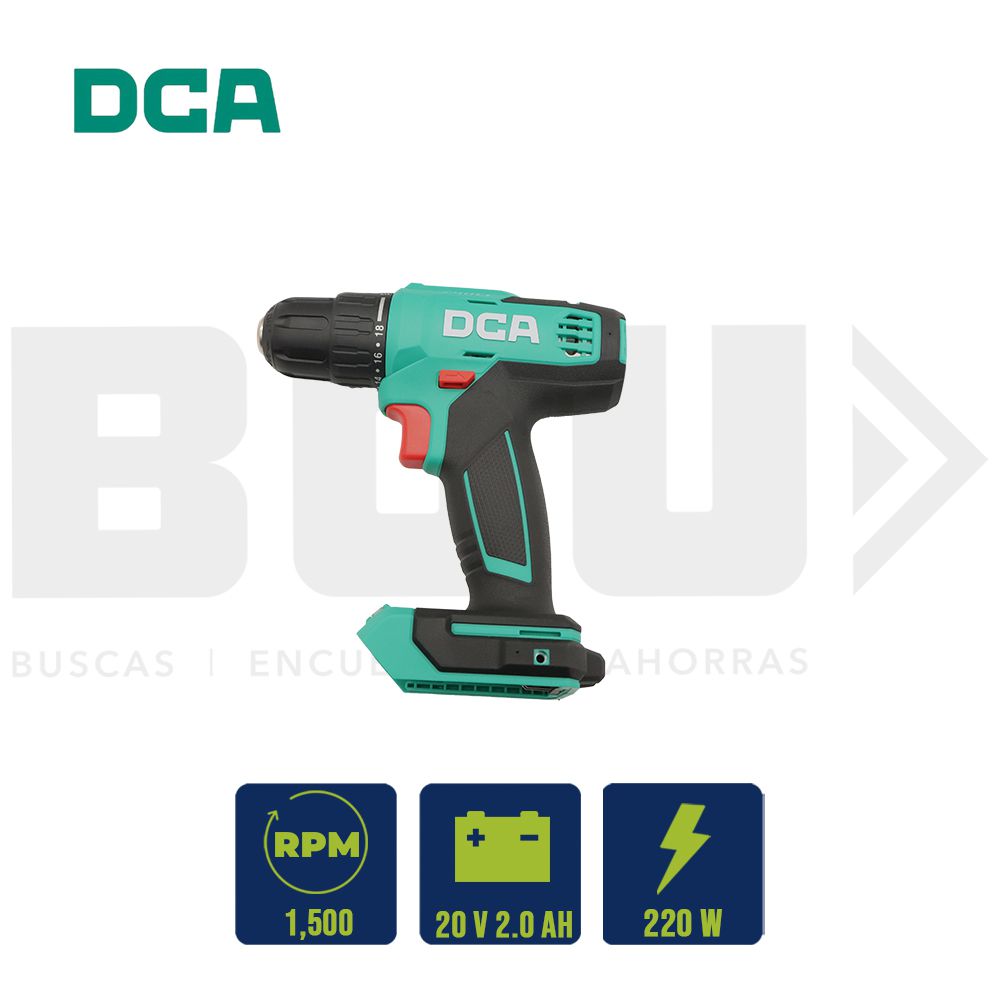 TALADRO ROTATIVO INAL. DCA 3/8PULG 220W 40NM 20V (2AHX1) ADJZ2035(TYPE ADM)