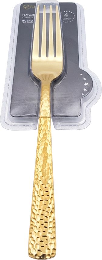 TENEDOR METAL DORADO 4PCS EP-4FK-CP24