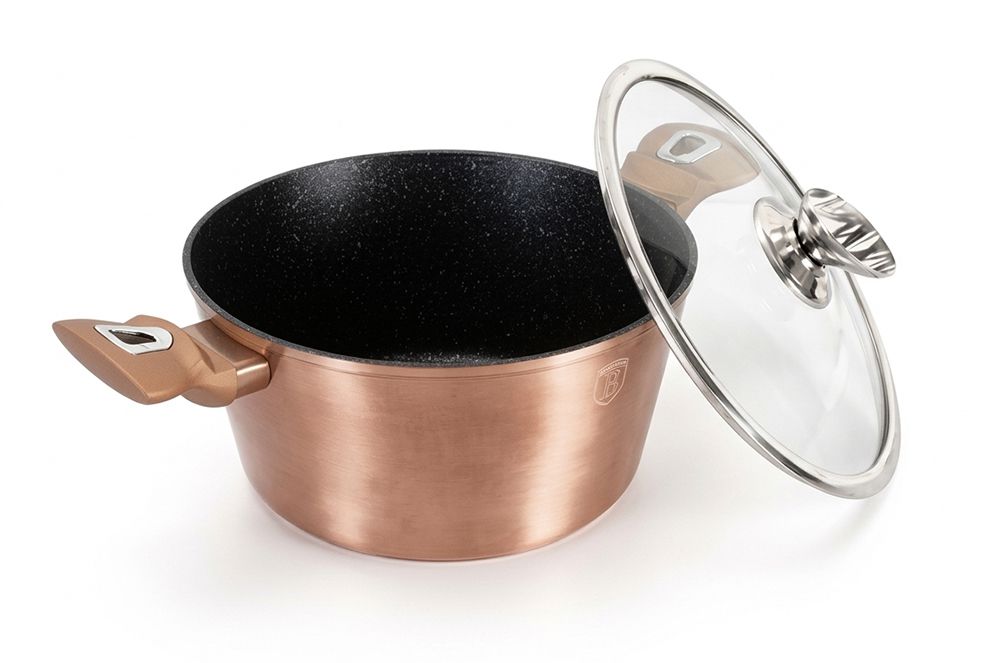 CACEROLA T/GRANITO ANTIADHERENTE C/TAPA 24CM 4.1lLBH-1515N