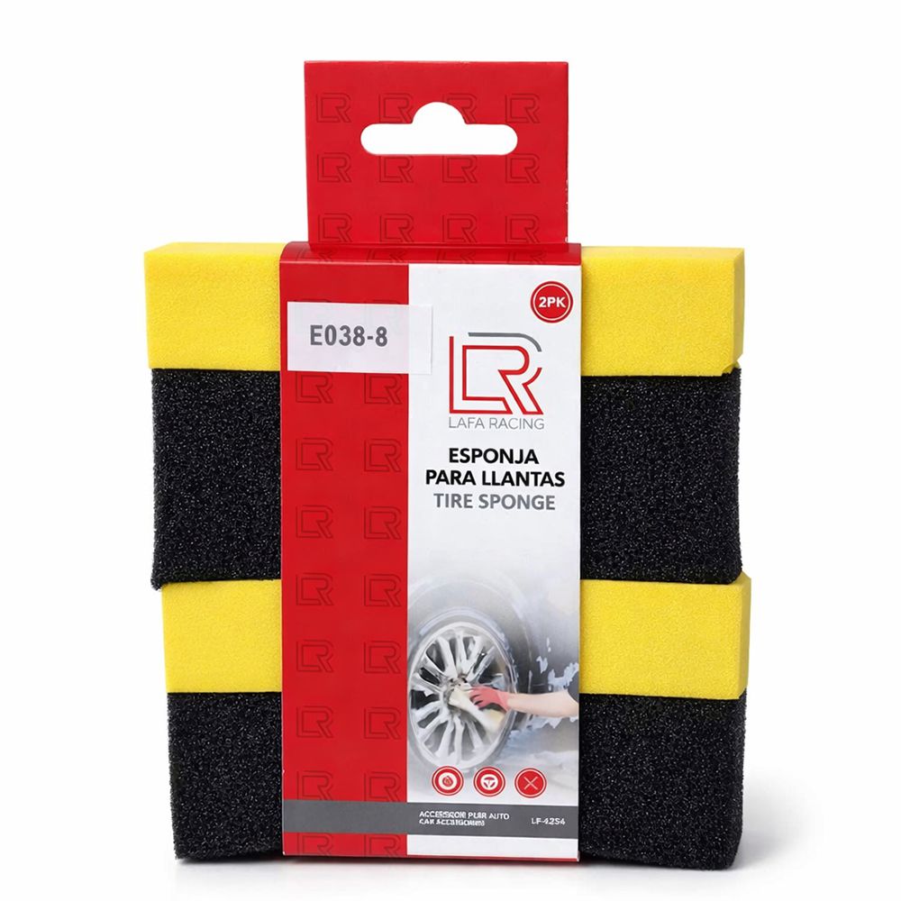 ESPONJA PARA LLANTAS 2PK LF-6256