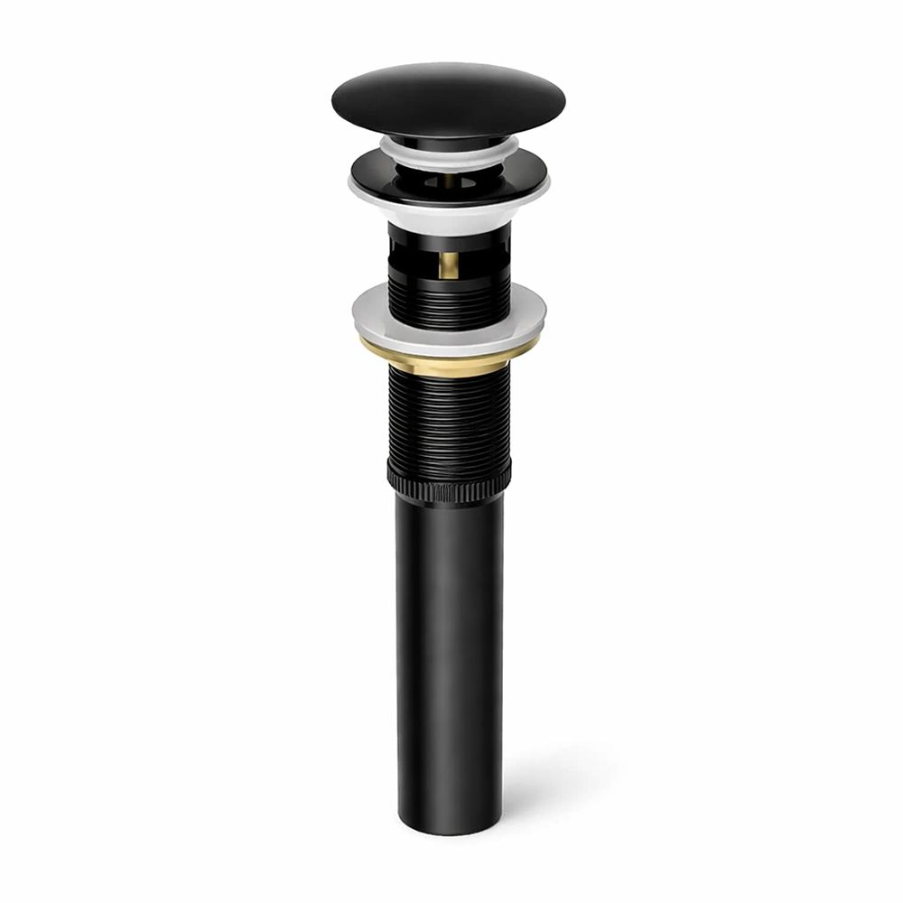 DESAGUE PARA LAVABO METALICO TIPO PUSH NEGRO MATE AQUAFINA A-BWZ-001P-BK