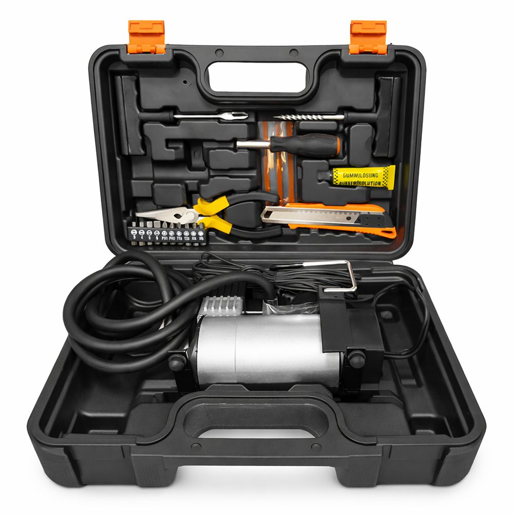 KIT COMPRESOR PARA AUTO DC12V 14A 8PZAS SET LF-4729