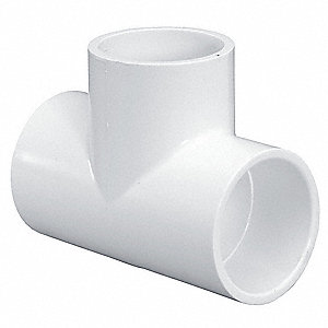 TEE PVC SIN ROSCA 1/2