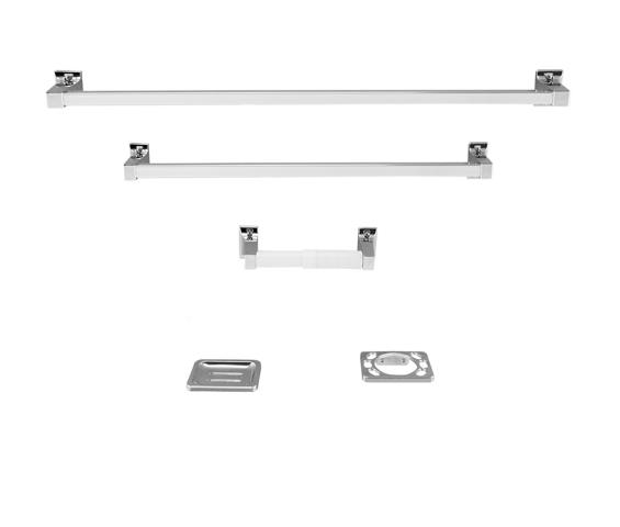 JGO. ACCESORIOS P/BAÑO 5 PZS. 42-012P/PH0210.1/ F-2602CA4