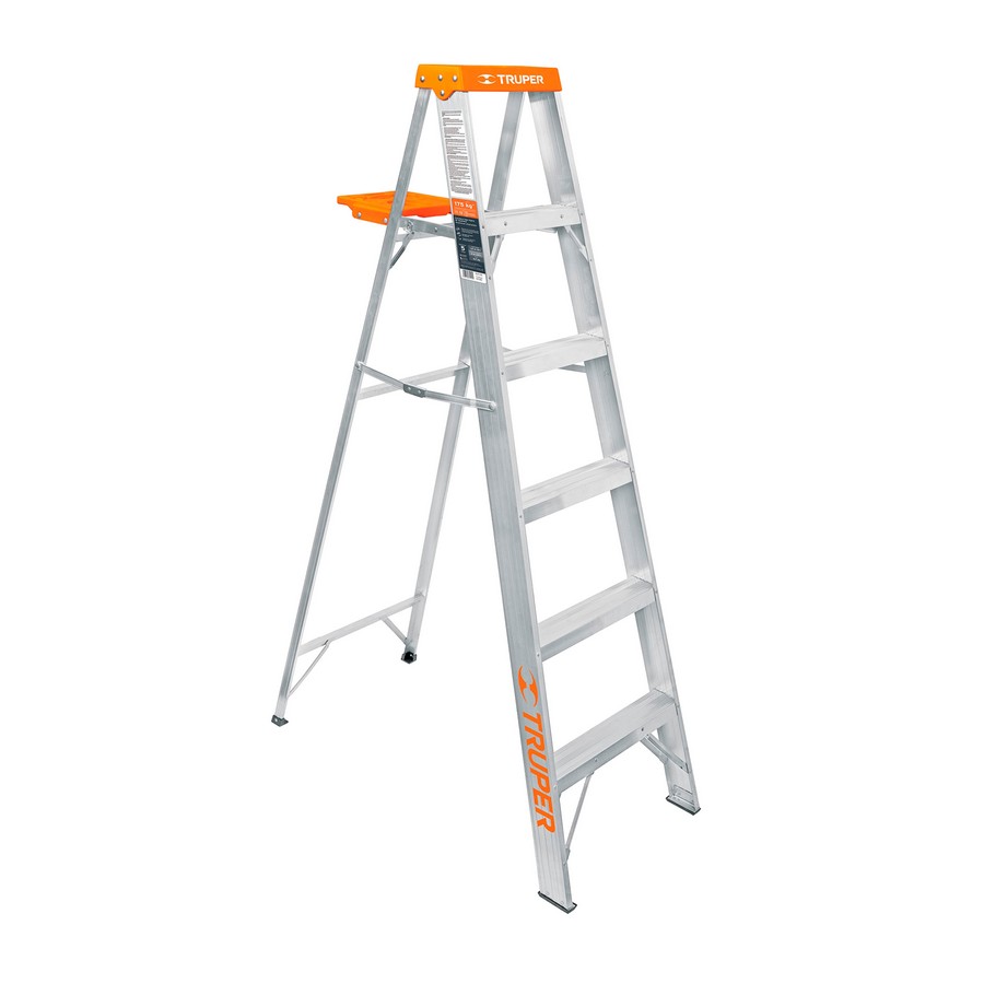 ESCALERA DOS BANDAS ALUMINIO C/BANDEJA 2.7MTS-9PIES TRUPER 10338