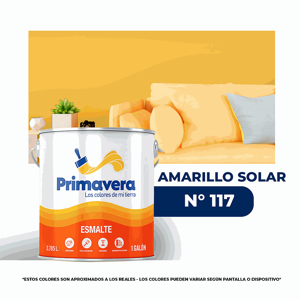 ACEITE PRIMAVERA  AMARILLO SOLAR  Nº 117  GALON (NC)