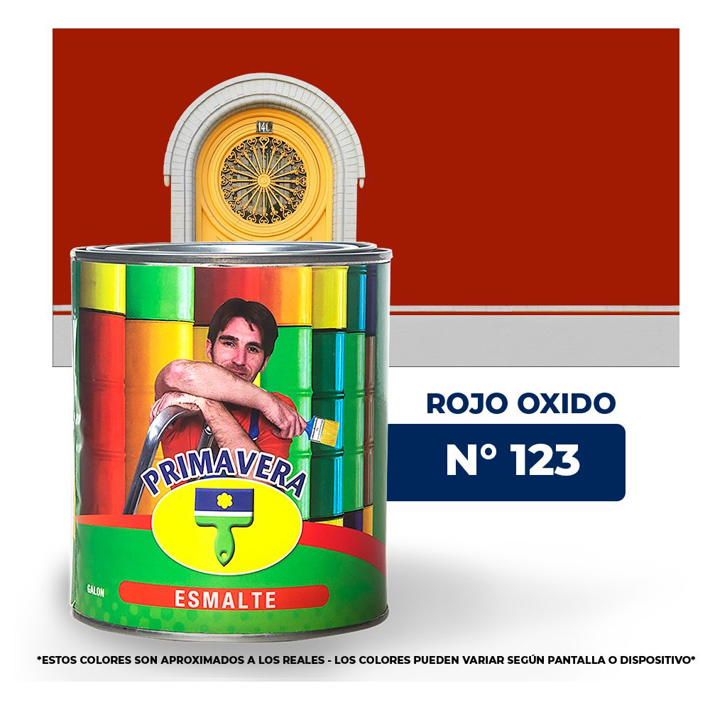 ACEITE PRIMAVERA  ROJO OXIDO  Nº 123 GALON