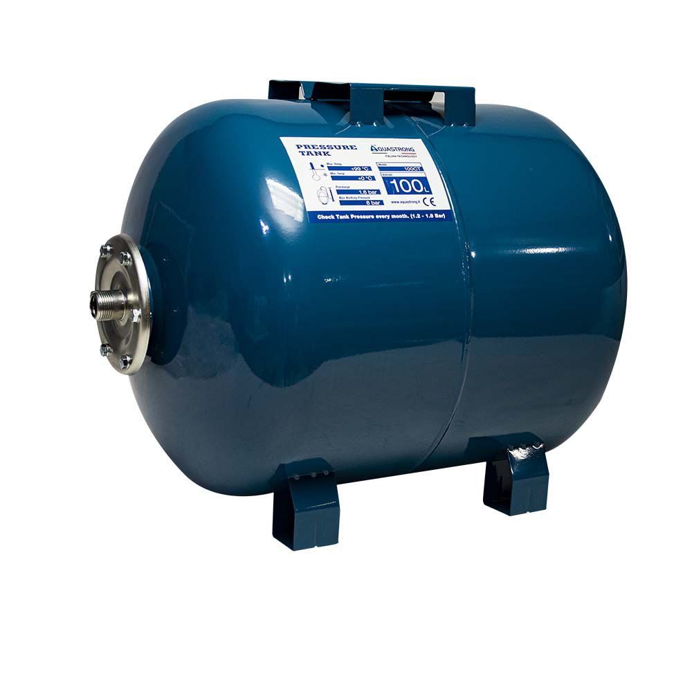 TANQUES DE PRESION AQUASTRONG PARA BOMBA 100 LT. / HORIZ. 100CT