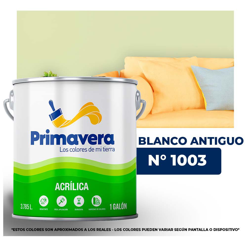 VINILICA  PRIMAVERA  BLANCO ANTIG.  Nº 1003  GALON