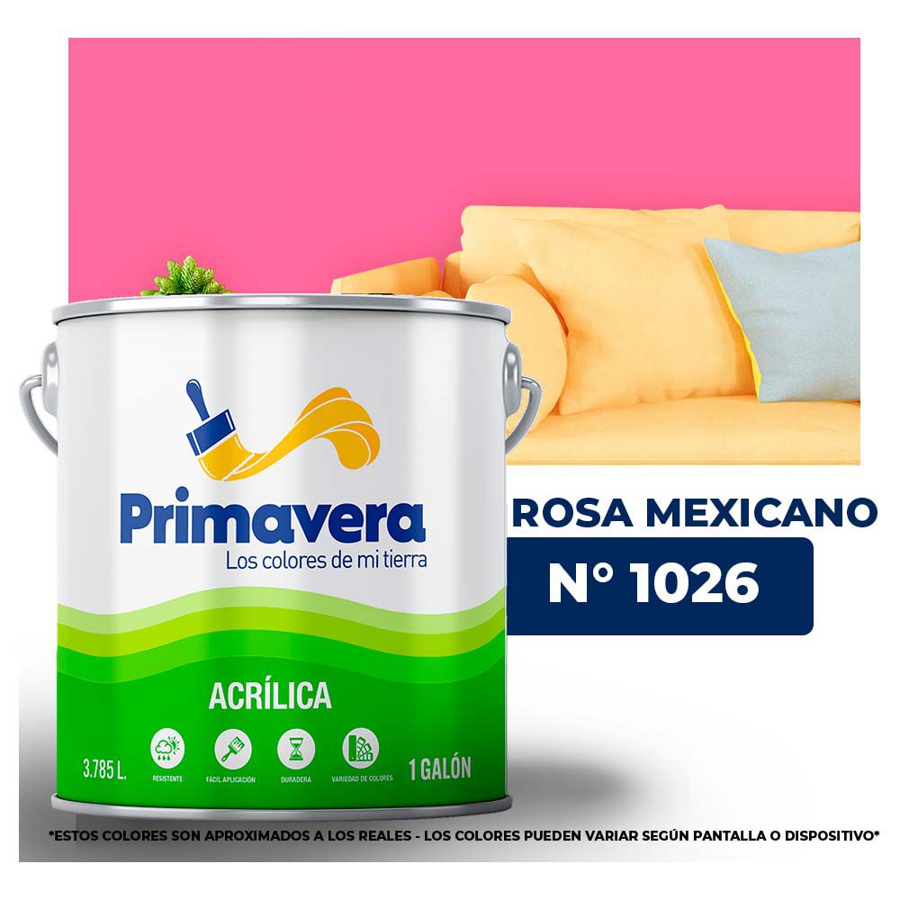 VINILICA  PRIMAVERA  ROSA  MEXICANA  Nº 1026  GALON (NC)