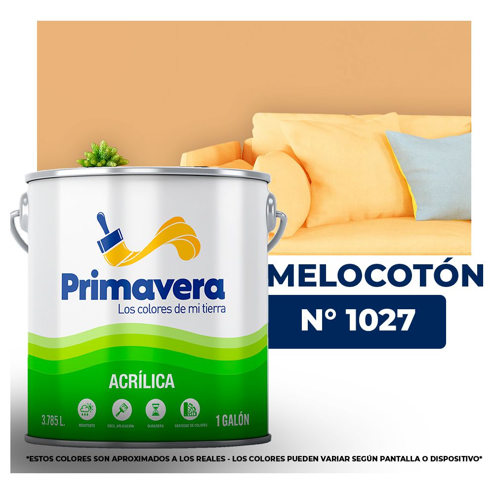 VINILICA  PRIMAVERA  MELOCOTON   Nº 1027  GALON (NC)