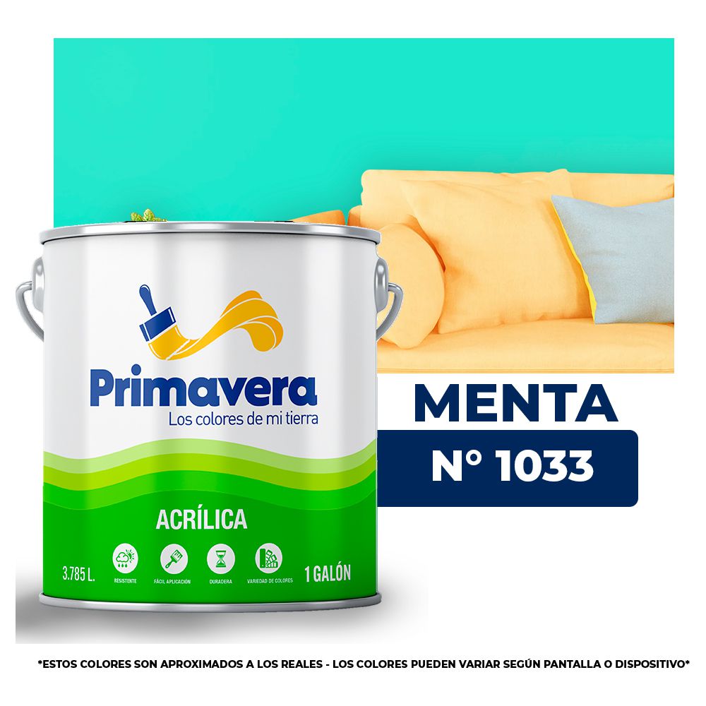 VINILICA  PRIMAVERA  MENTA   Nº 1033  GALON