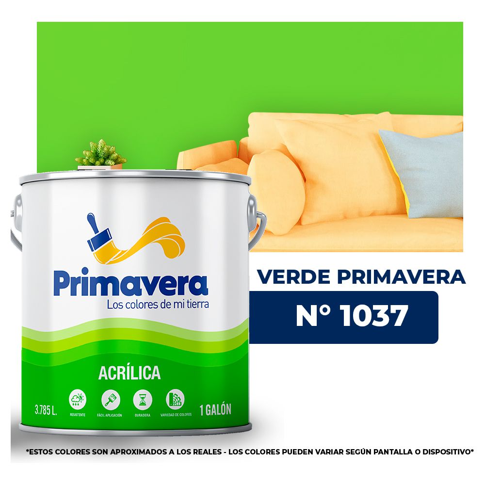 VINILICA  PRIMAVERA  VERDE PRIMAVERA   Nº 1036  GALON (NC)