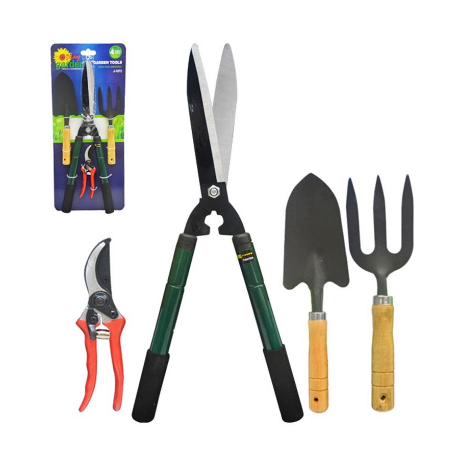 JGO. HERRAMIENTAS JARDIN PROFESIONAL 4PCS J-1572