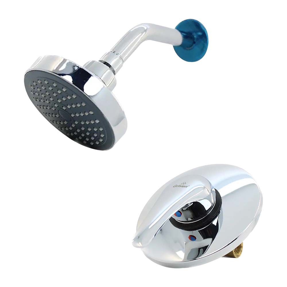 LLAVE DUCHA MONOMANDO CON REGADERA ACERO INOX. A367-FT006S