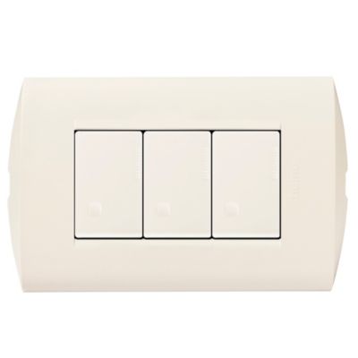 SWITCH TRIPLE 15A MARFIL MODUS STYLE BTICINO AE2300EM (DESC)