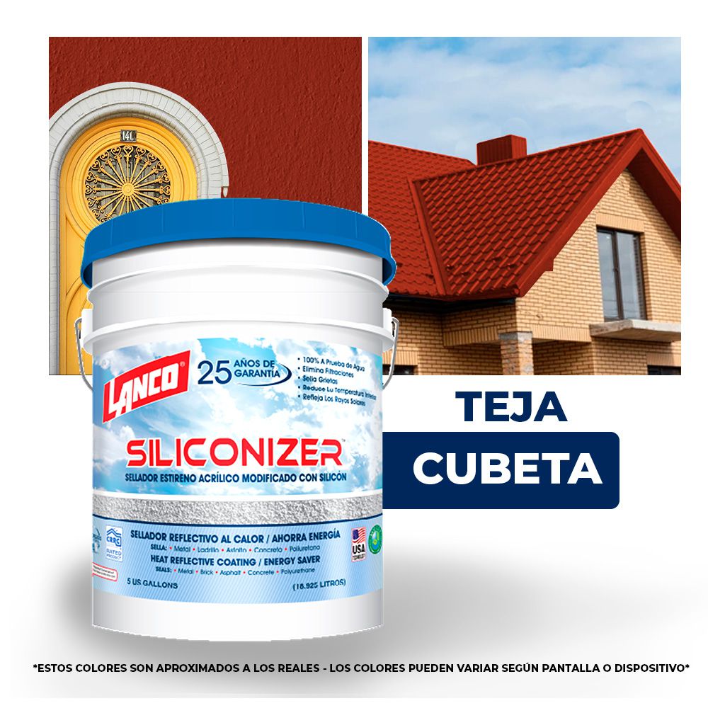 IMPERMEABILIZANTE SILICONIZER TEJA CUBETA LANCO RC-227-2