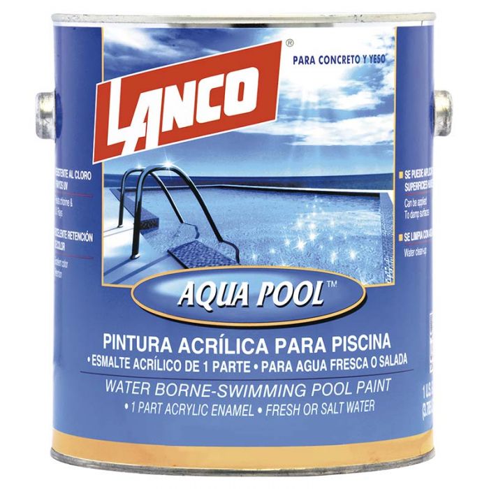 PINTURA PARA PISCINA AQUA POOL AZUL CARIBE GLN LANCO