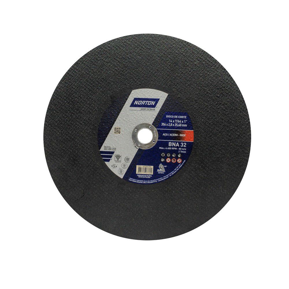 DISCO PARA METAL NORTON T41 356 X 2.38 X 25.4  BNA32
