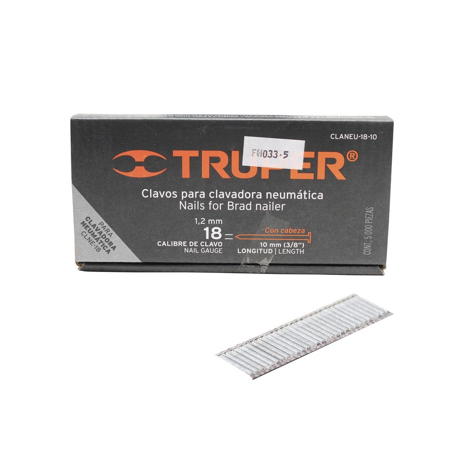 CLAVO P/CLAVAD. NEUMAT. CALIBRE 18 3/8 PULG. (5000 PCS) TRUPER 18260