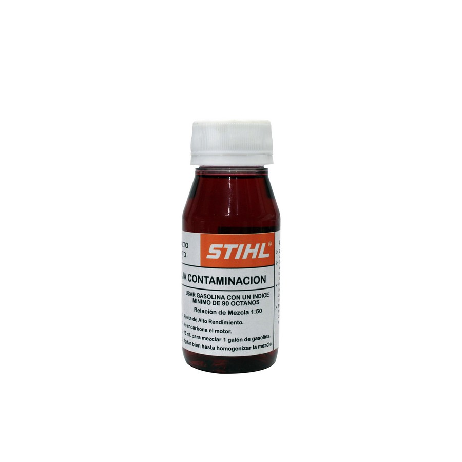 ACEITE P/MEZCLA MOTOSIERRA/ORILLADORA 76ML = 1GAL. GAS. STIHL OIL-76ML