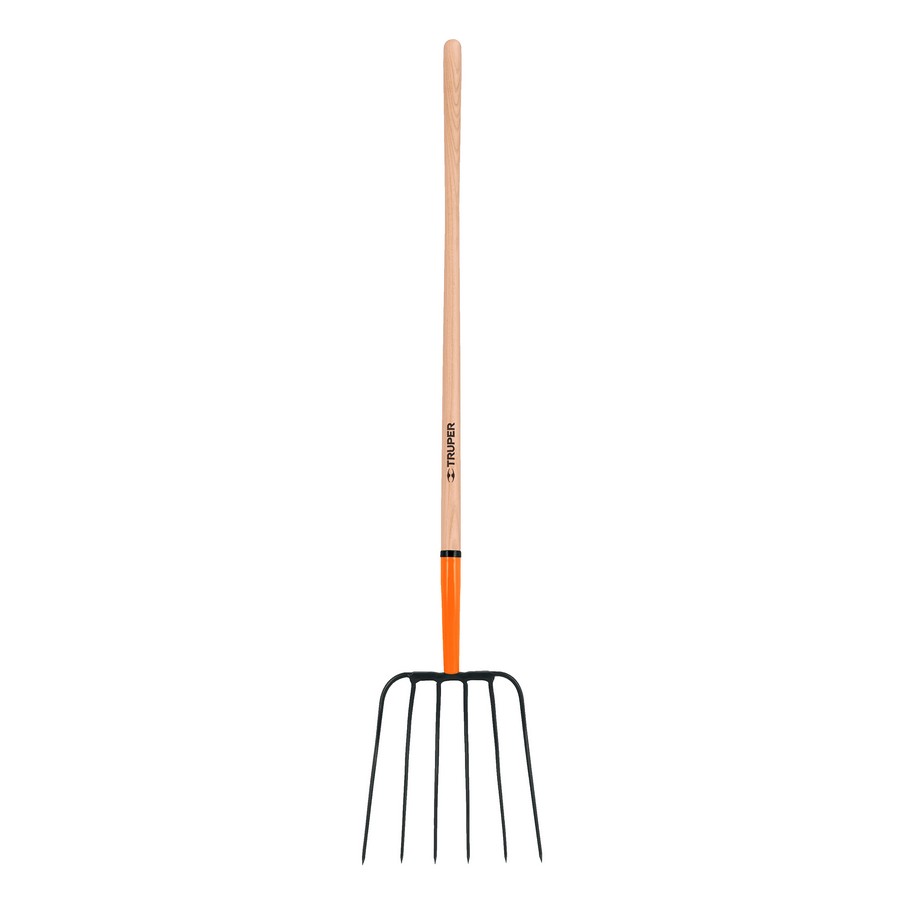 TRINCHE PARA PAJA 6 DIENTES MANGO LARGO 48 PULG. TRUPER 11009