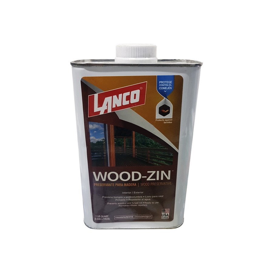 PRESERVANTE Y REPELENTE DE AGUA PARA MADERA WOOD ZIN 1/4 LANCO