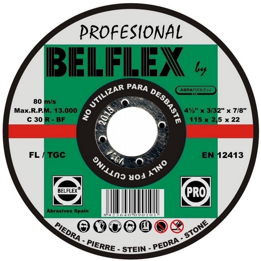 DISCO ABRAT. P/MAMPOST.  3.0mm X 7 PULG   021783034