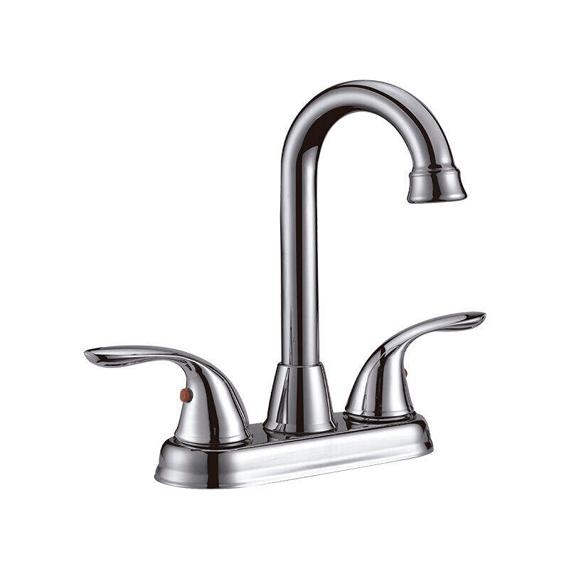 LLAVE PARA LAVABO DOBLE BRONCE BMF-8603