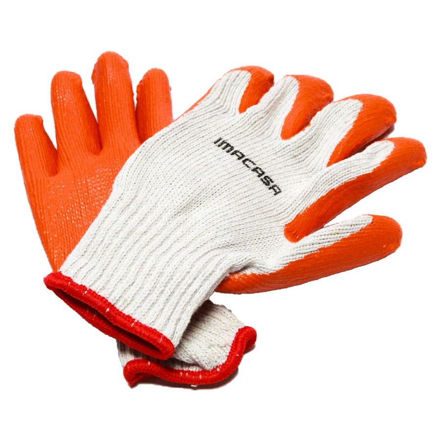 GUANTE ALGODON/HULE ANTIDESLIZANTE IMACASA 11455 (PAR)