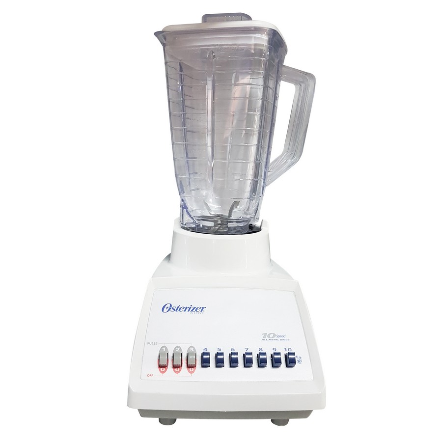 LICUADORA TRAD. 10 VEL. V/PLAST. 1.5LT. BLANCA PANEL OSTER 4108 (DESC)