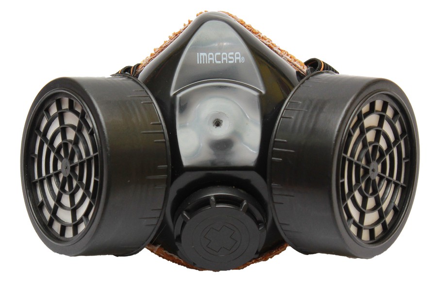 MASCARILLA DOBLE FILTRO CON 2 CARTUCHOS IMACASA 13245