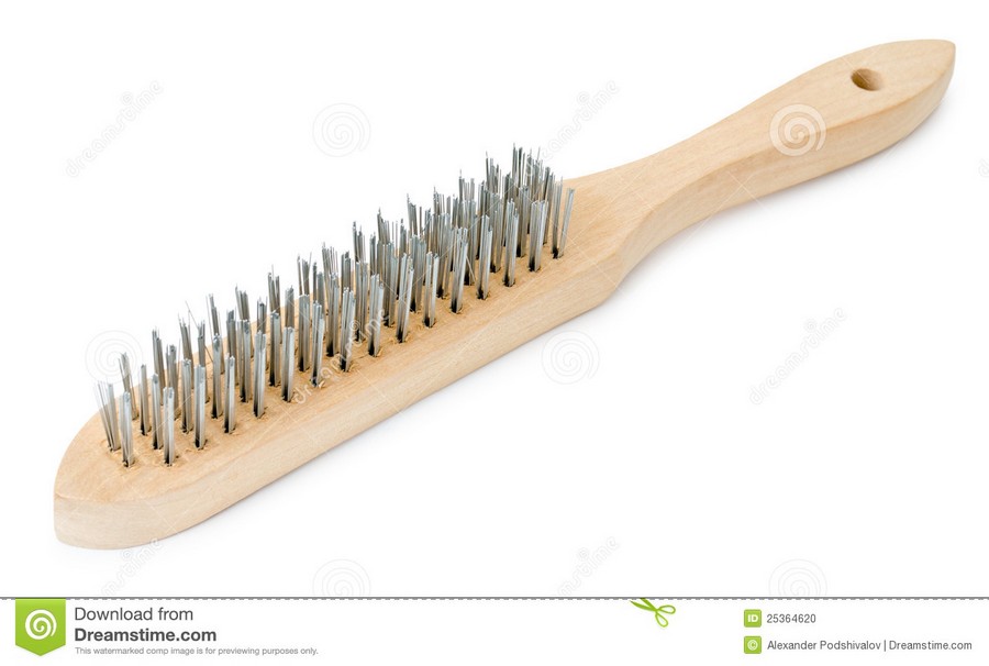 CEPILLO ALAMBRE C/MANGO MADERA 5 X 15