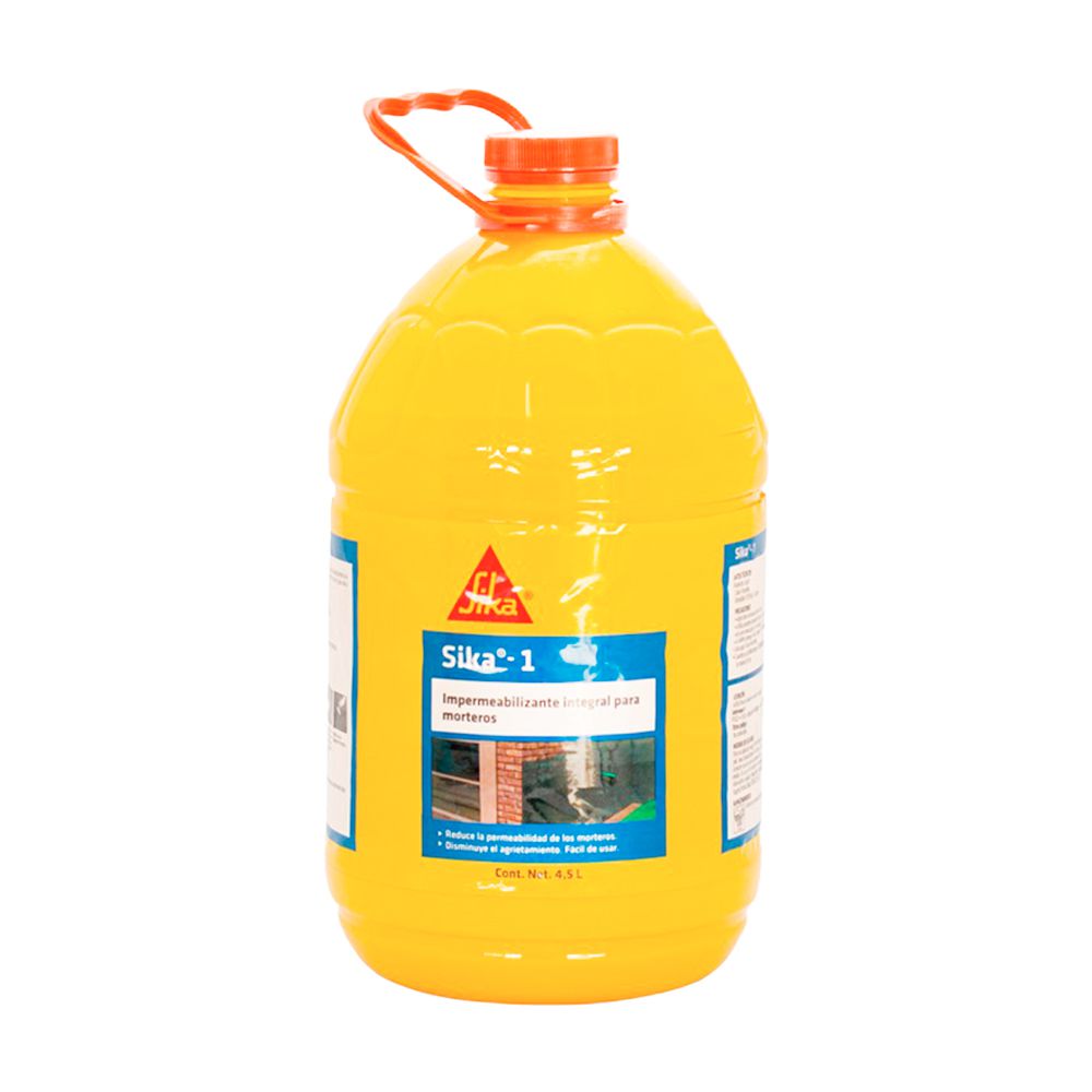 ADITIVO IMPERMEABILIZANTE PARA REPELLO/PARED 4.5LTS SIKA NO. 1 (4.8KG)
