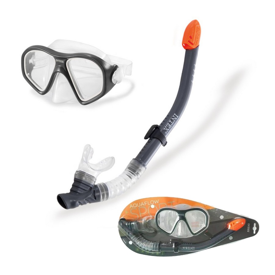 CARETA Y SNORKEL BUCEO AQUAFLOW 55648