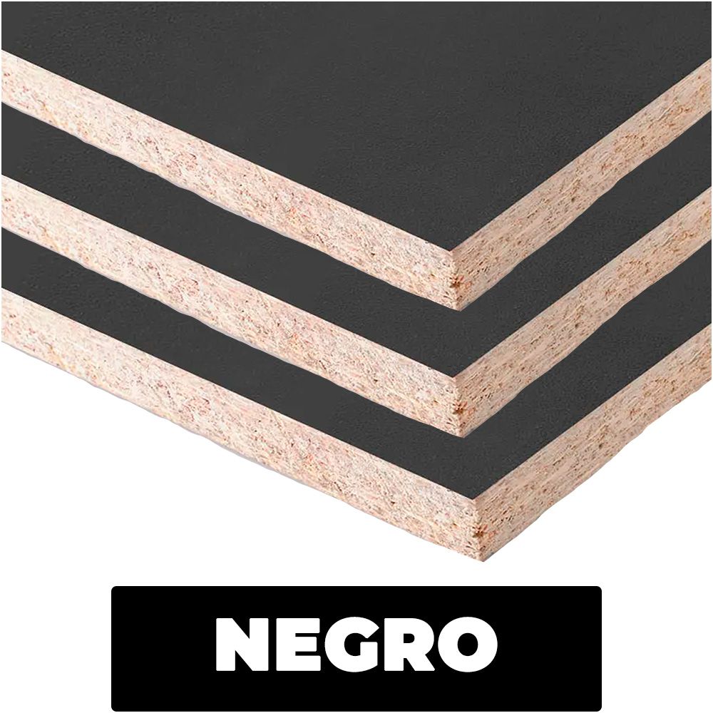 MELAMINA CHAPIN NEGRO MATE 1.83 X 2.44 (5/8)