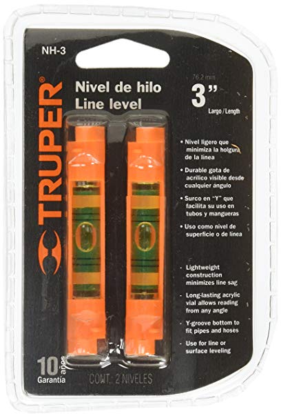 NIVEL DE HILO 2 PIEZAS 3 PULG. TRUPER 17058