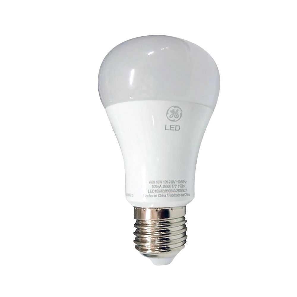 BOMBILLO LED G.E C/PROTEC. 10W LUZ AMARILLA (UNIDAD) (NC)