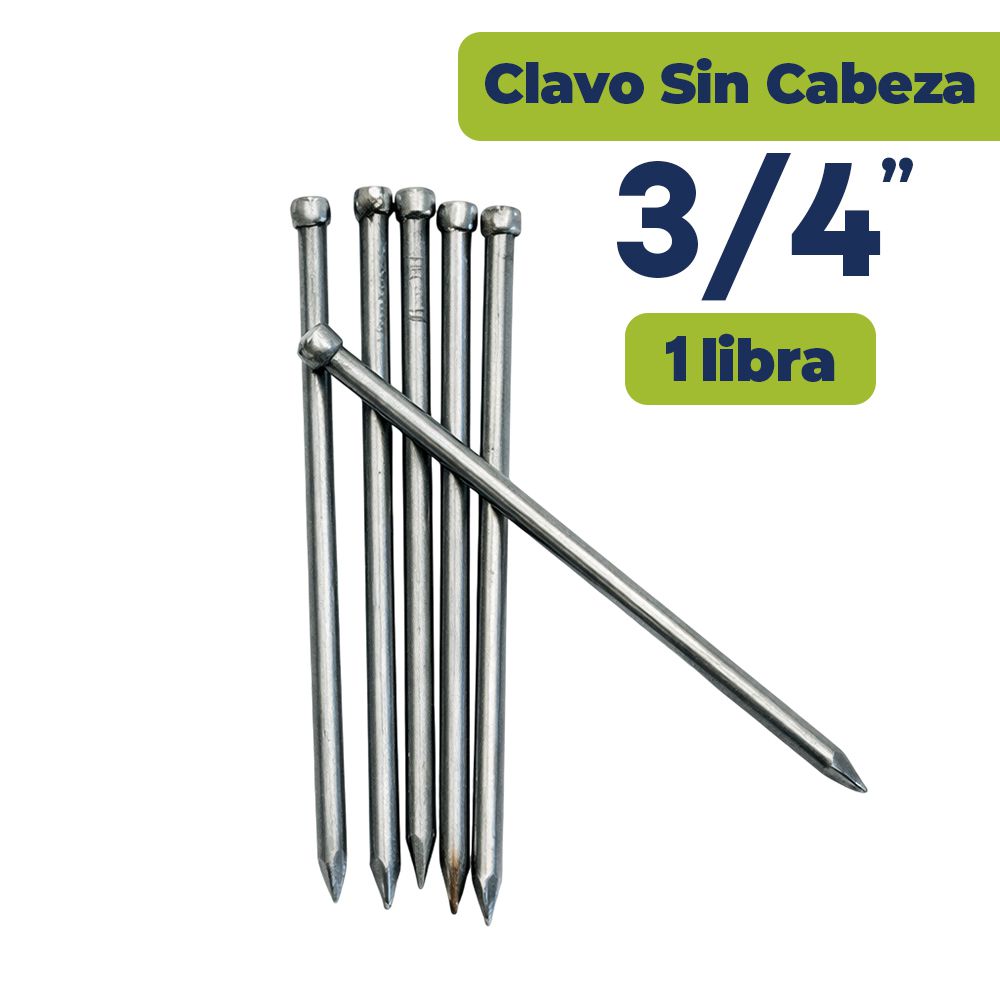 CLAVO ALAMBRE SIN CABEZA 3/4 (LBS)