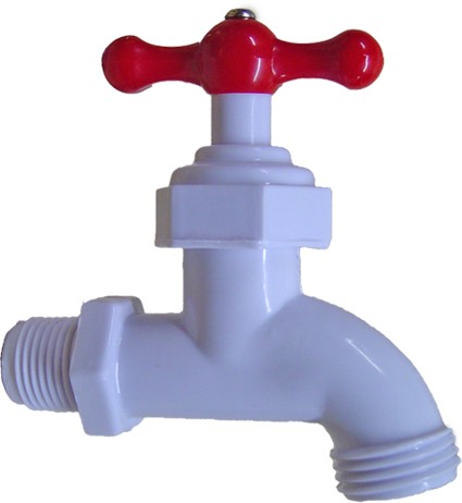 LLAVE CHORRO PVC 1/2 CON ROSCA