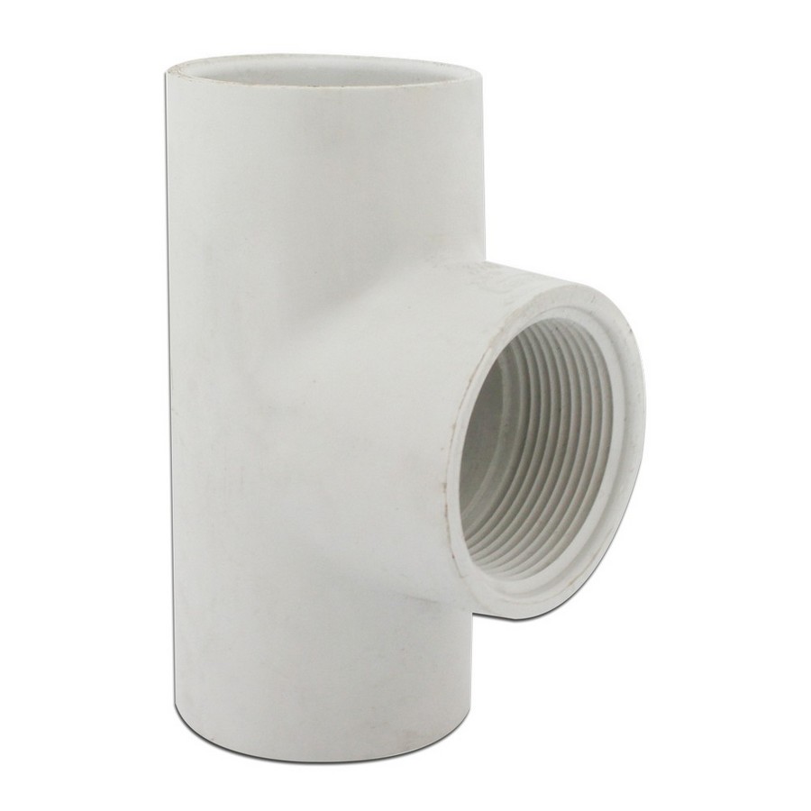 TEE PVC CON ROSCA 1/2